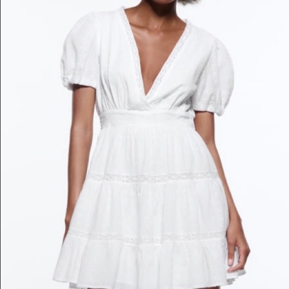NWOT zara lace insert dress